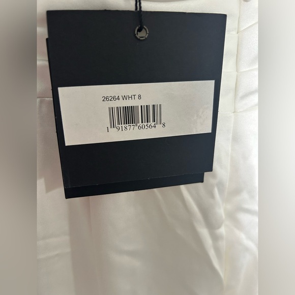 Mac Duggal 26264 NWT White Pleated Bodice Dress - Picture 6 of 6